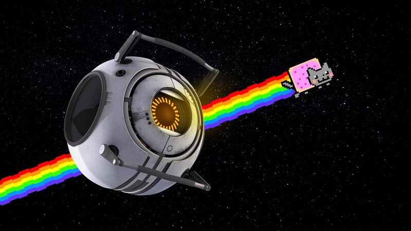 Turret with Nyan Cat