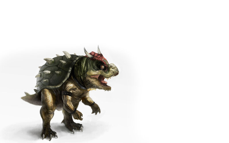 Turtle-like monster creature