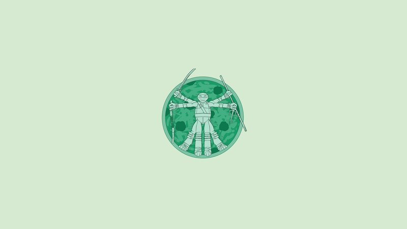 Turtle Ninja in Circle
