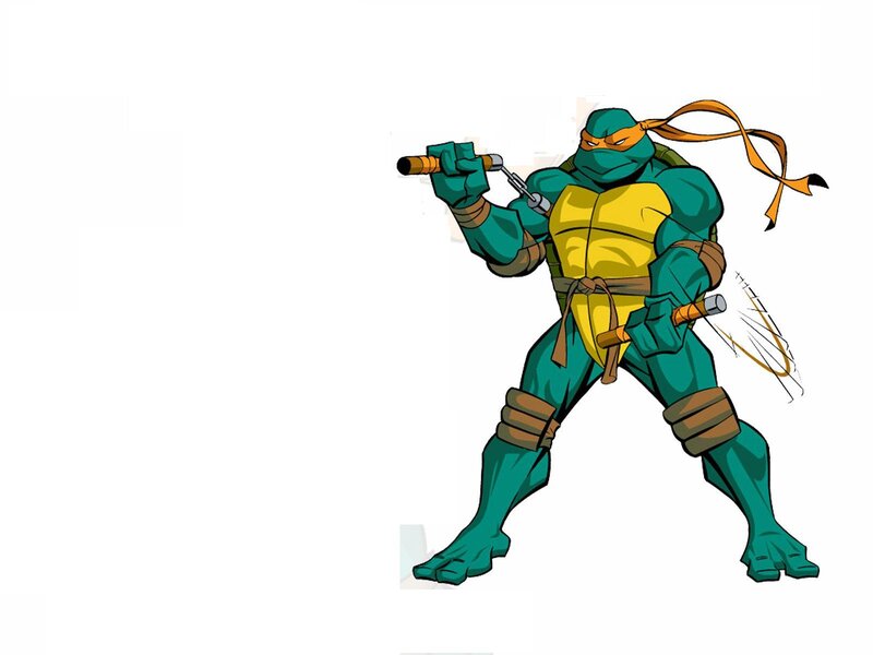 Turtle Ninja Warrior — Green, Action