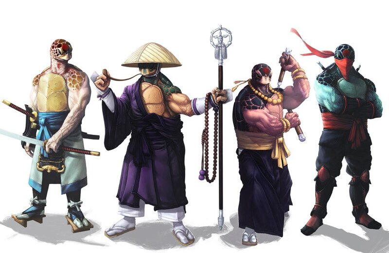 Turtle ninja warriors