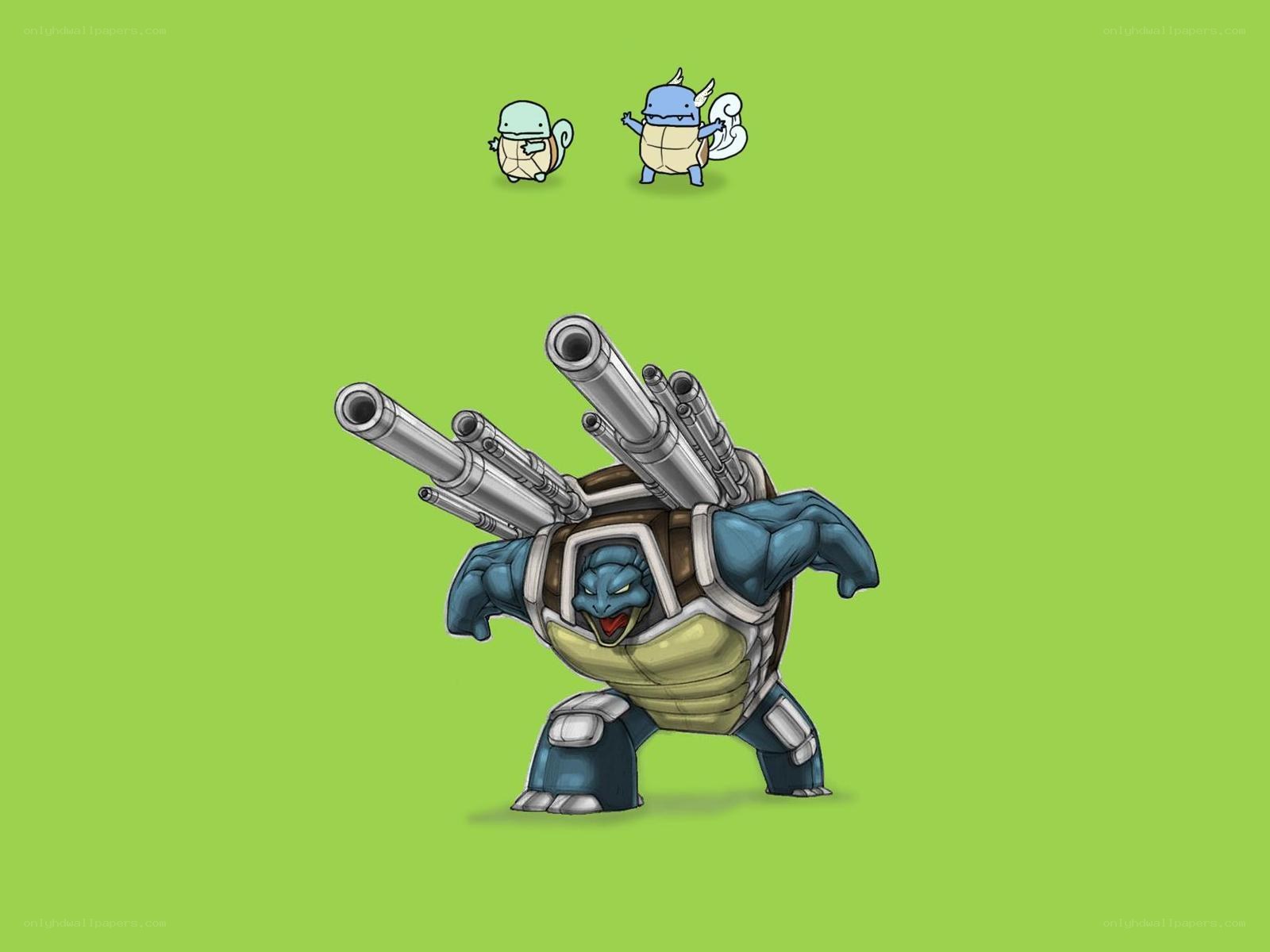 Turtle Pokémon with cannons