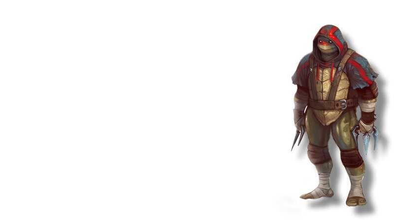 turtle warrior character art