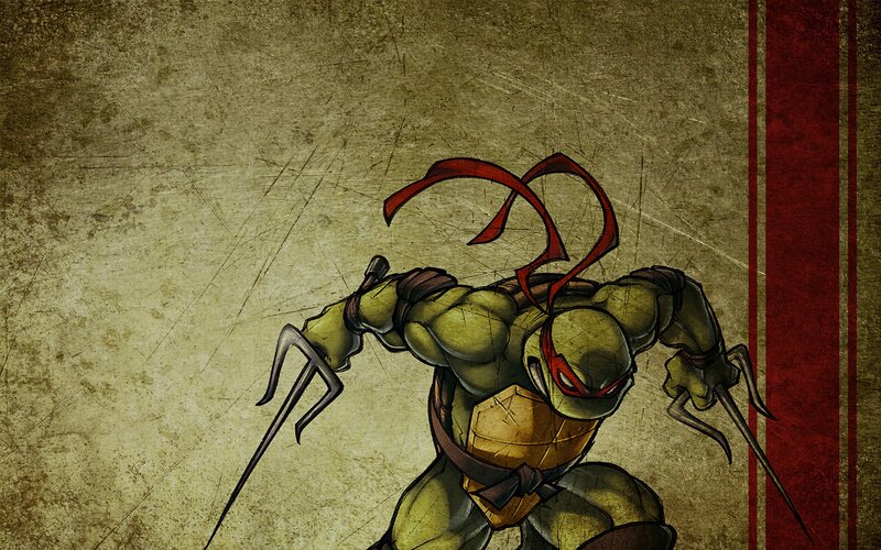 Turtle Warrior with Nunchucks — Green, Dramatic, Digital Art