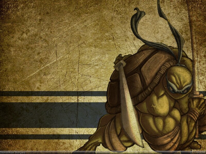 Turtle Warrior with Swords — Brown