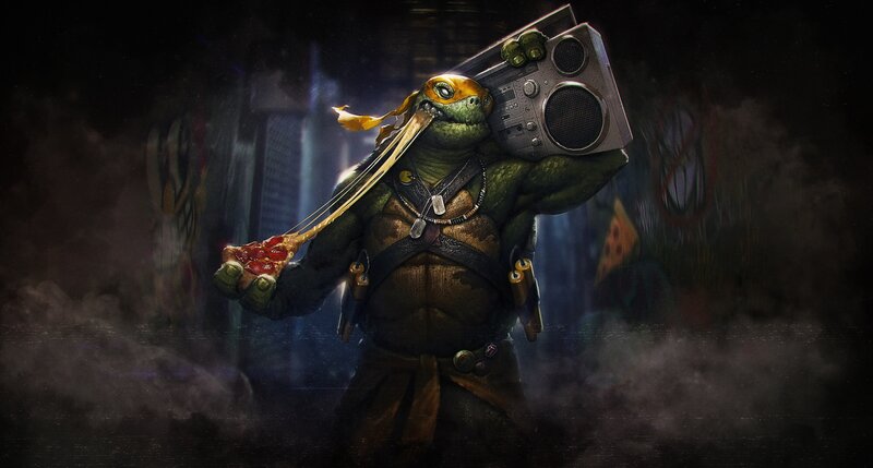 Turtle with Boombox