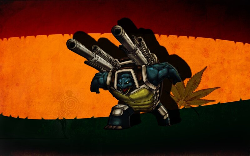 Turtle with cannons
