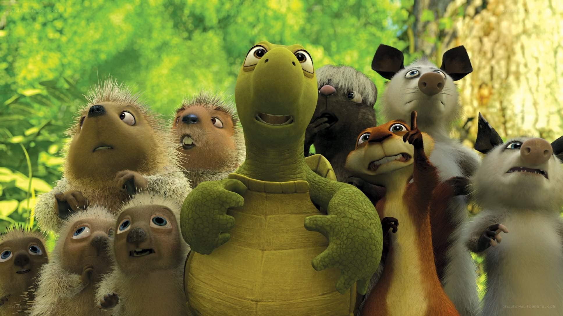 turtles and forest animals
