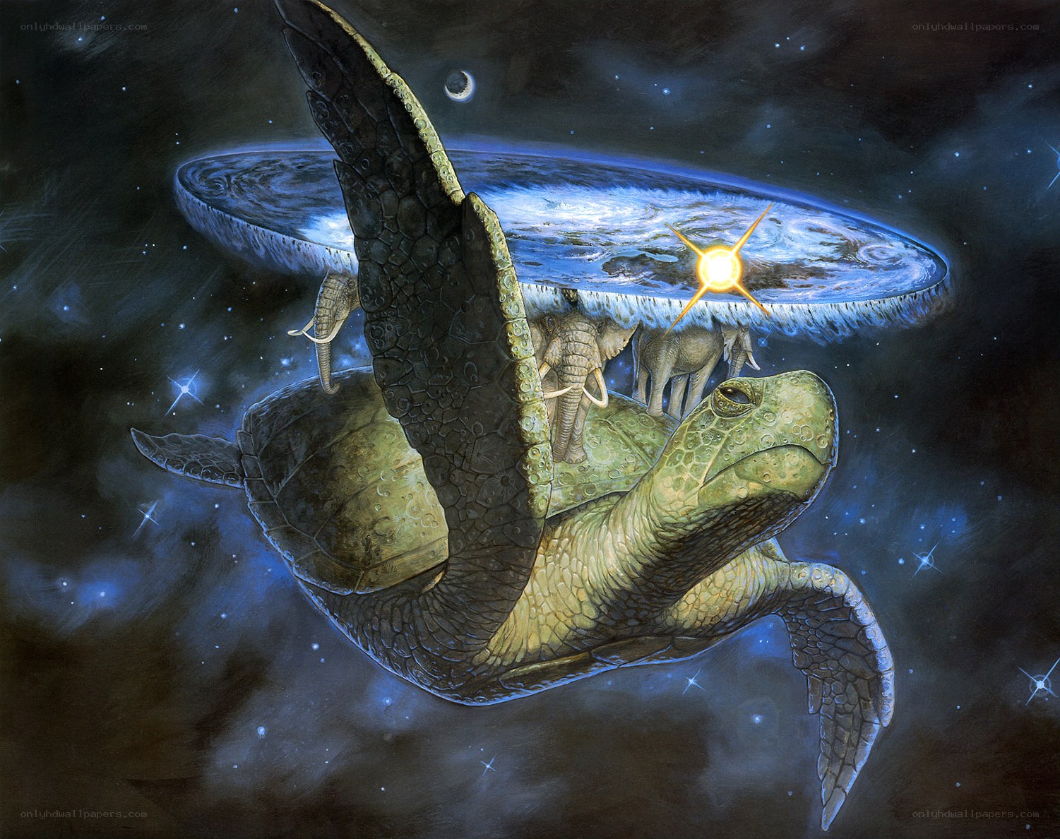turtles carrying the world