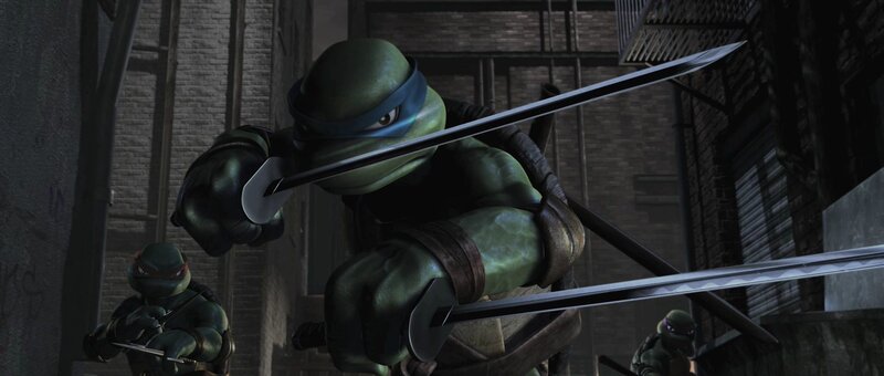 Turtles in a dark alley