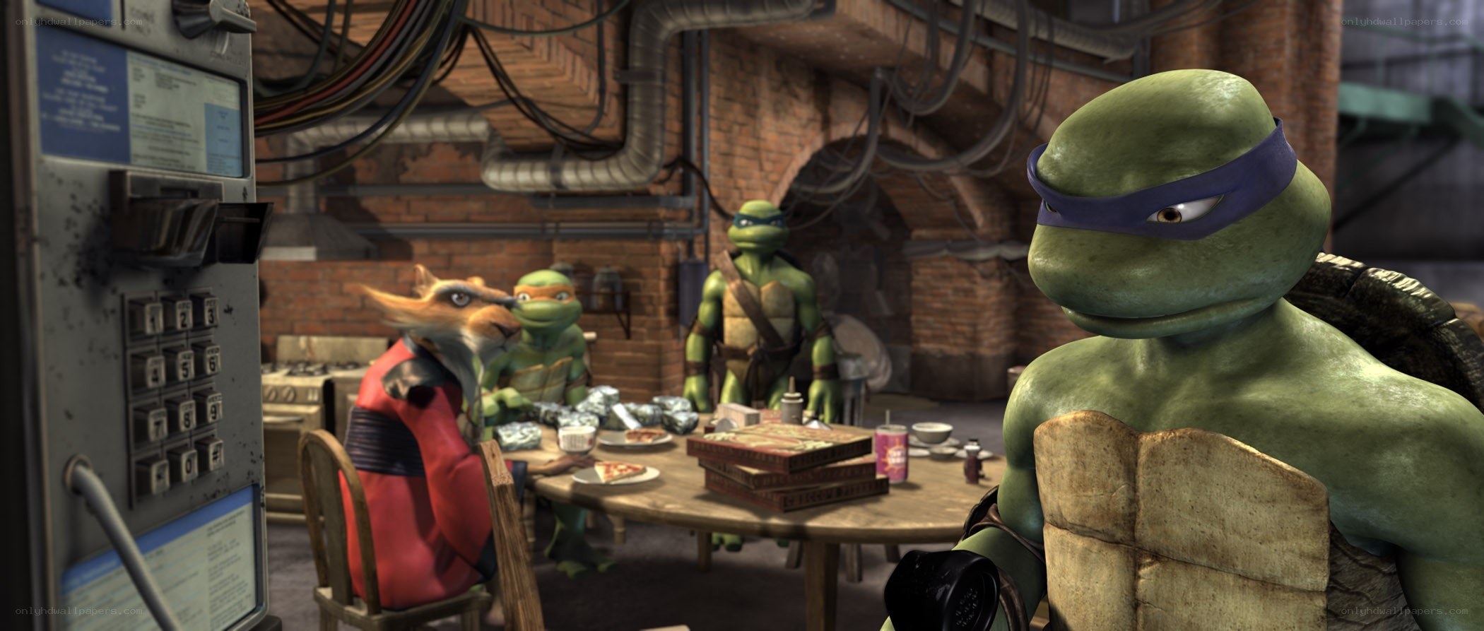 Turtles in a lair