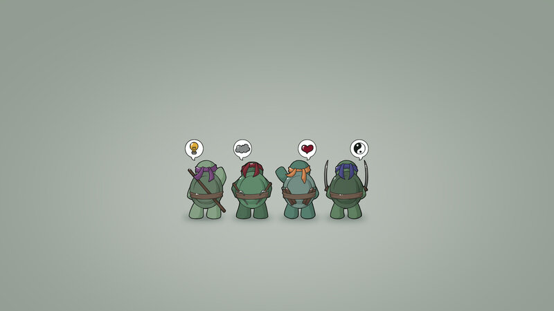 Turtles in a row