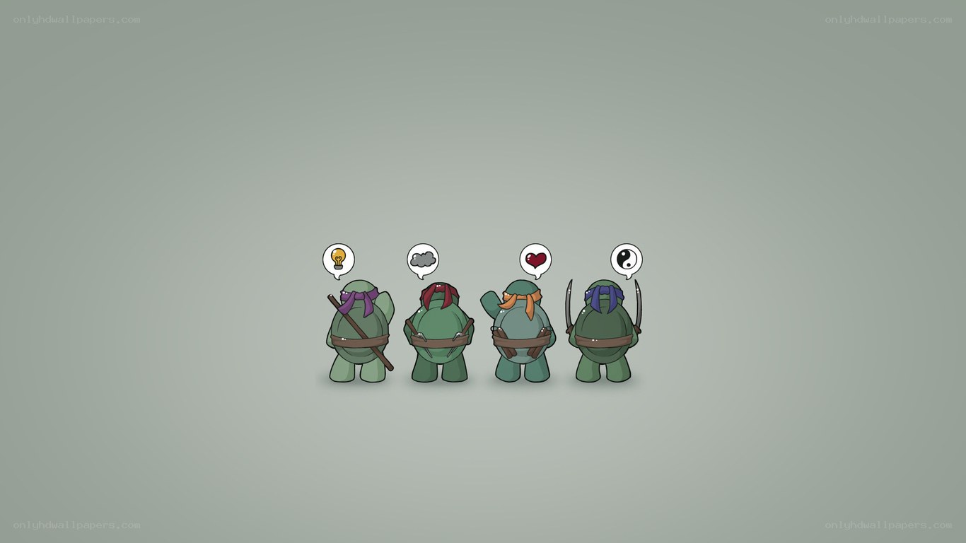 Turtles in a row
