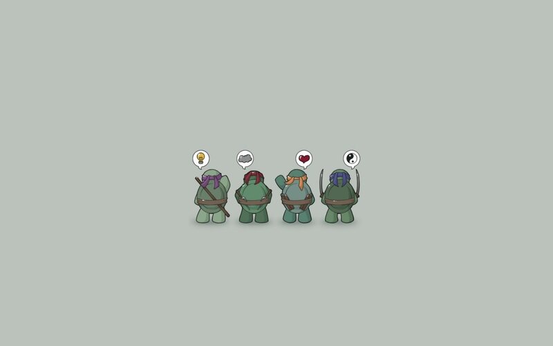 Turtles with thought bubbles