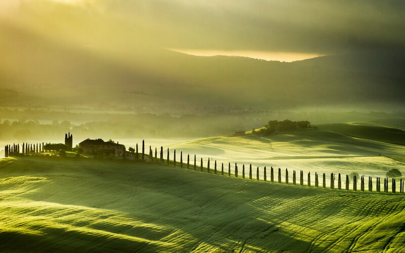 Tuscan Countryside at Sunrise