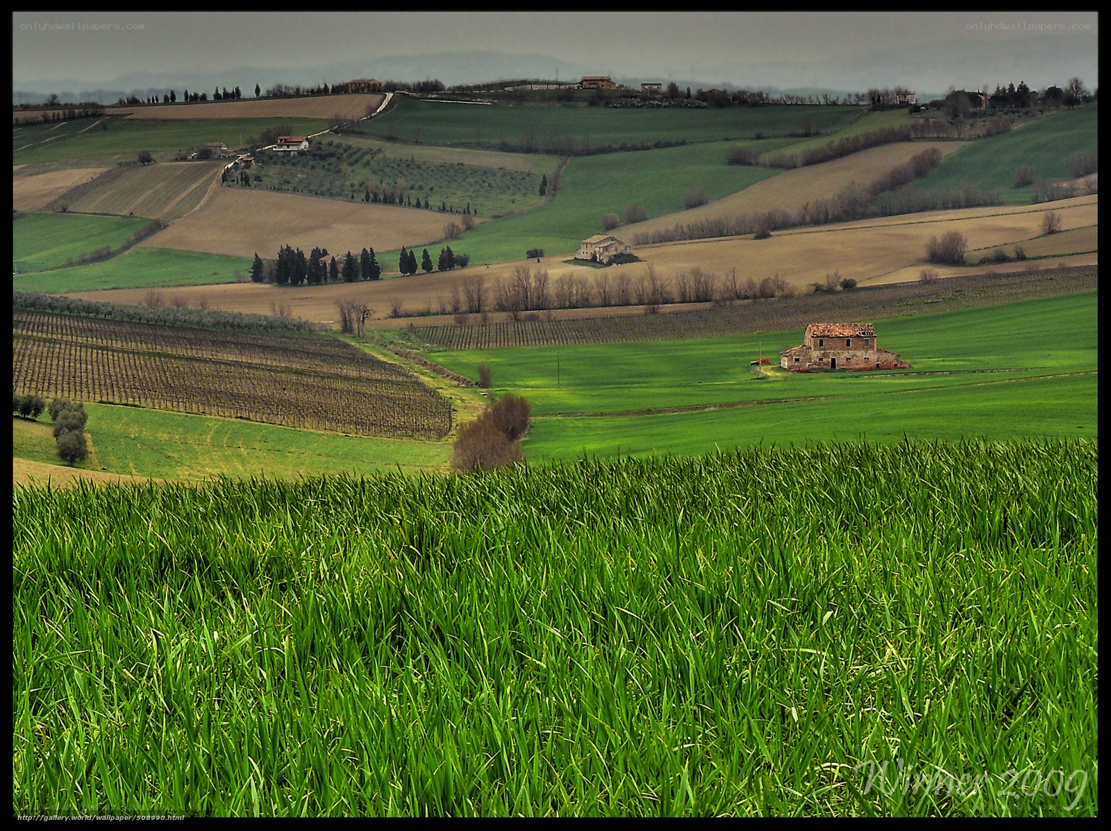 Tuscan countryside landscape