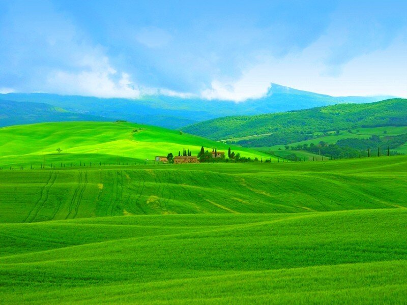 Tuscan hills landscape