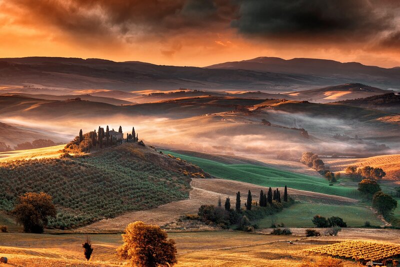 Tuscan Hillside Villa — Orange