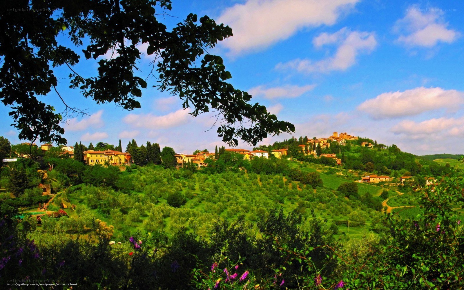 Tuscan hillside village
