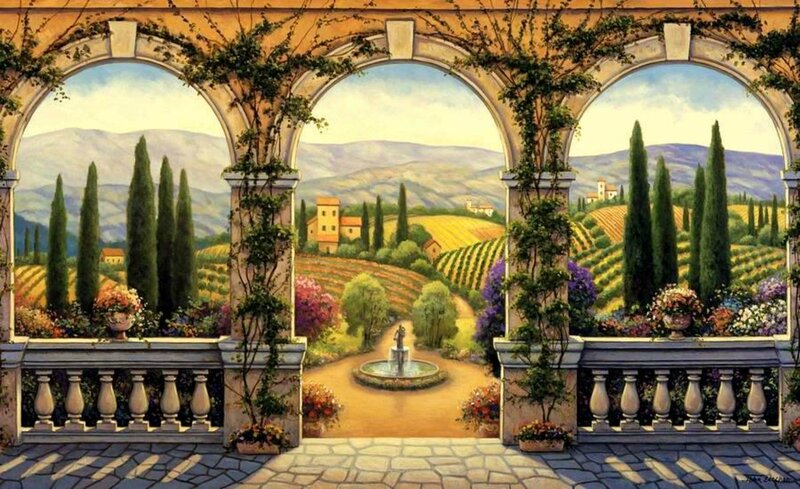 Tuscan Landscape View