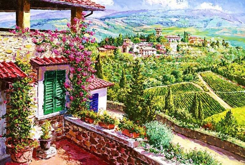 Tuscan Villa with Vineyards