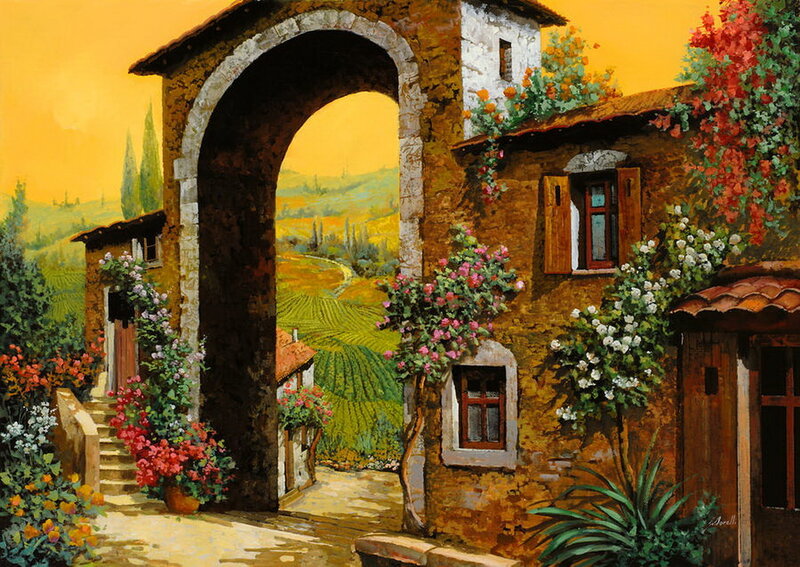 Tuscan Village Archway