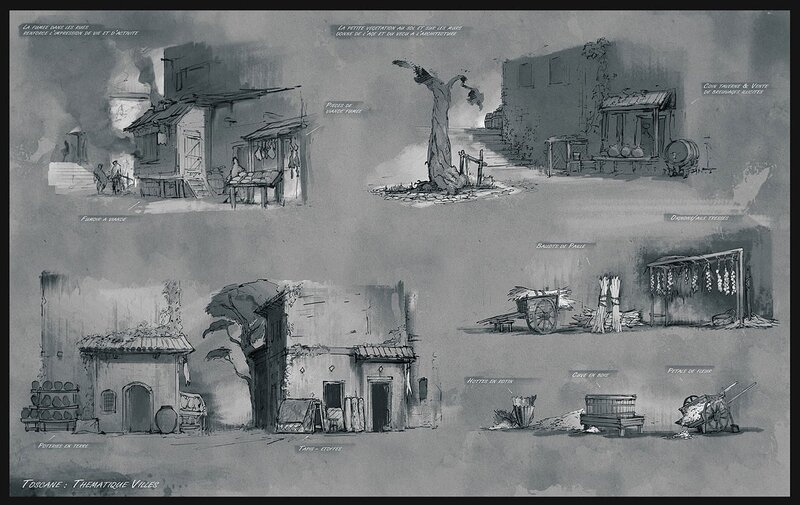 Tuscan Village Concept Art