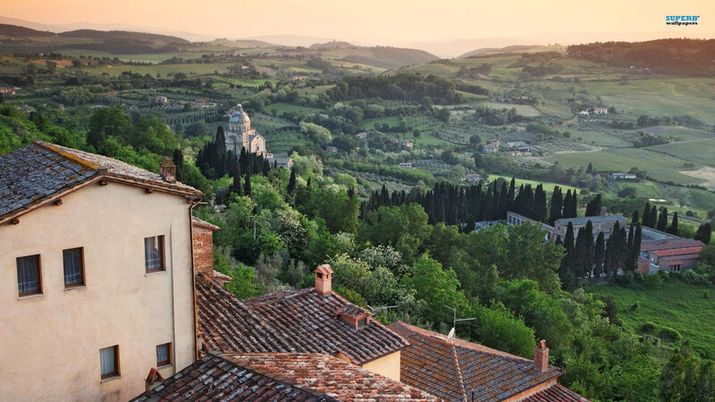 Tuscan Village Landscape