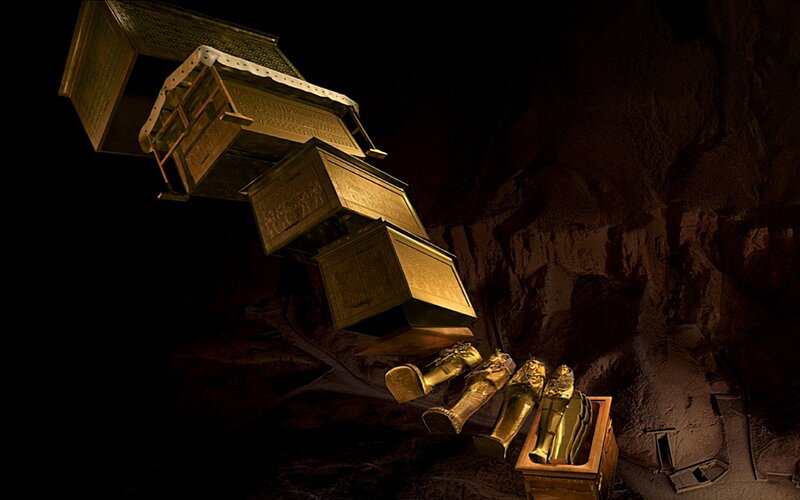 Tutankhamun's golden sarcophagus