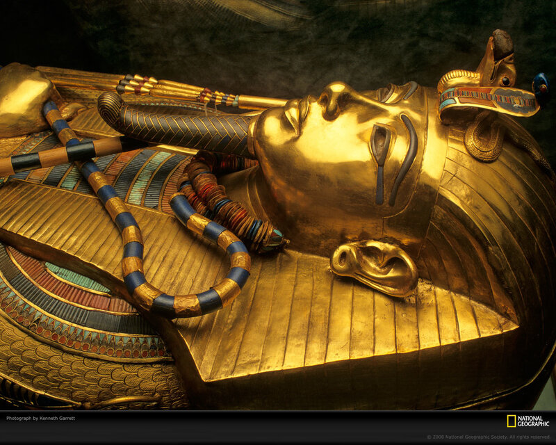 Tutankhamun's golden sarcophagus