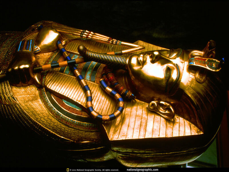 Tutankhamun's golden sarcophagus