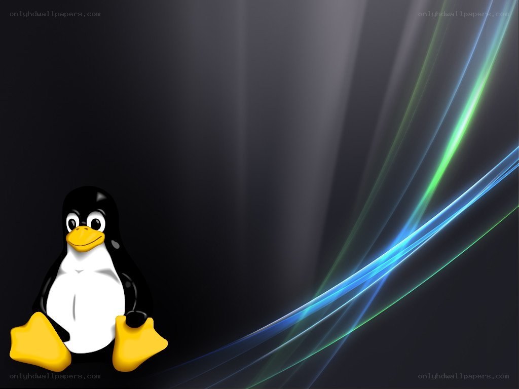 Tux penguin on dark background