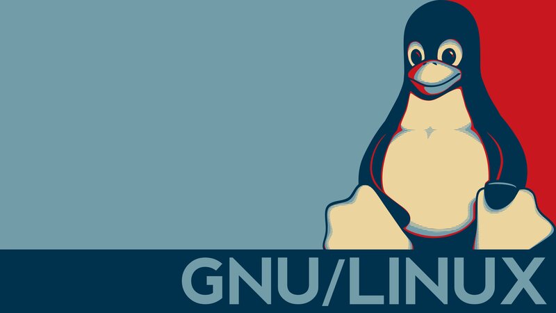 Tux the Penguin — Blue, Bold, Illustration