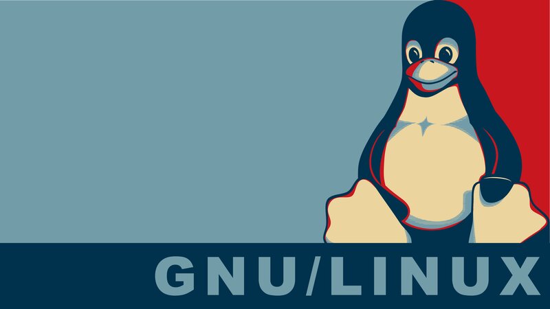 Tux the Penguin — Blue, Bold