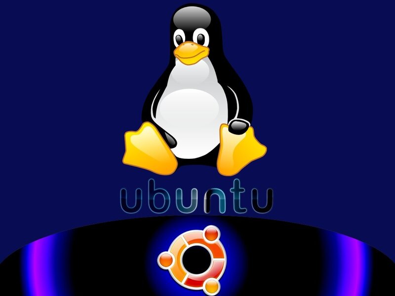 Tux the Penguin — Blue, Neutral, Digital Art, Text
