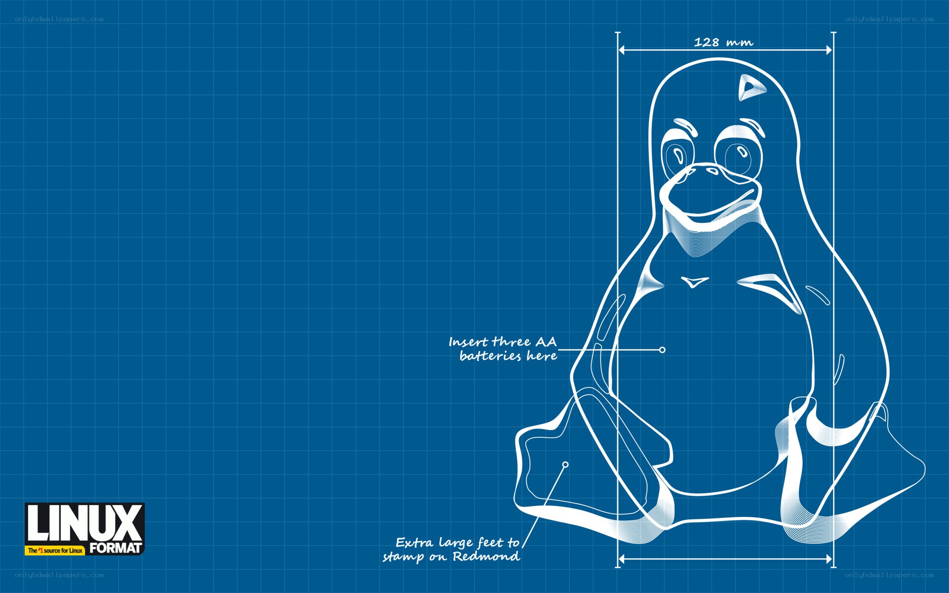 Tux the penguin blueprint
