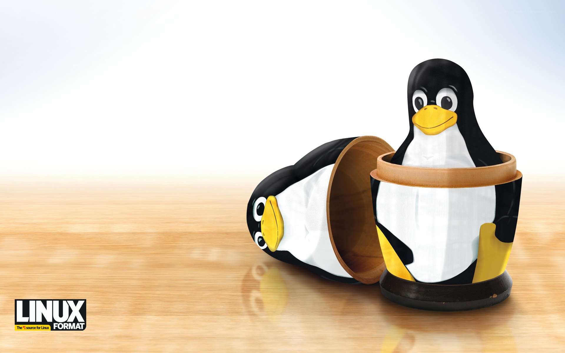 Tux the penguin nesting dolls