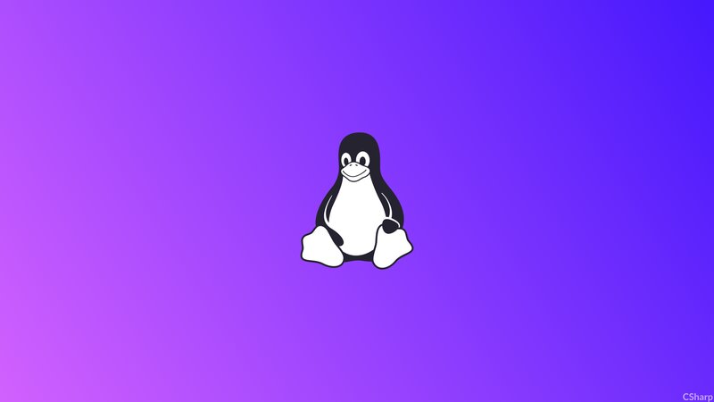 Tux the Penguin — Purple, Calm