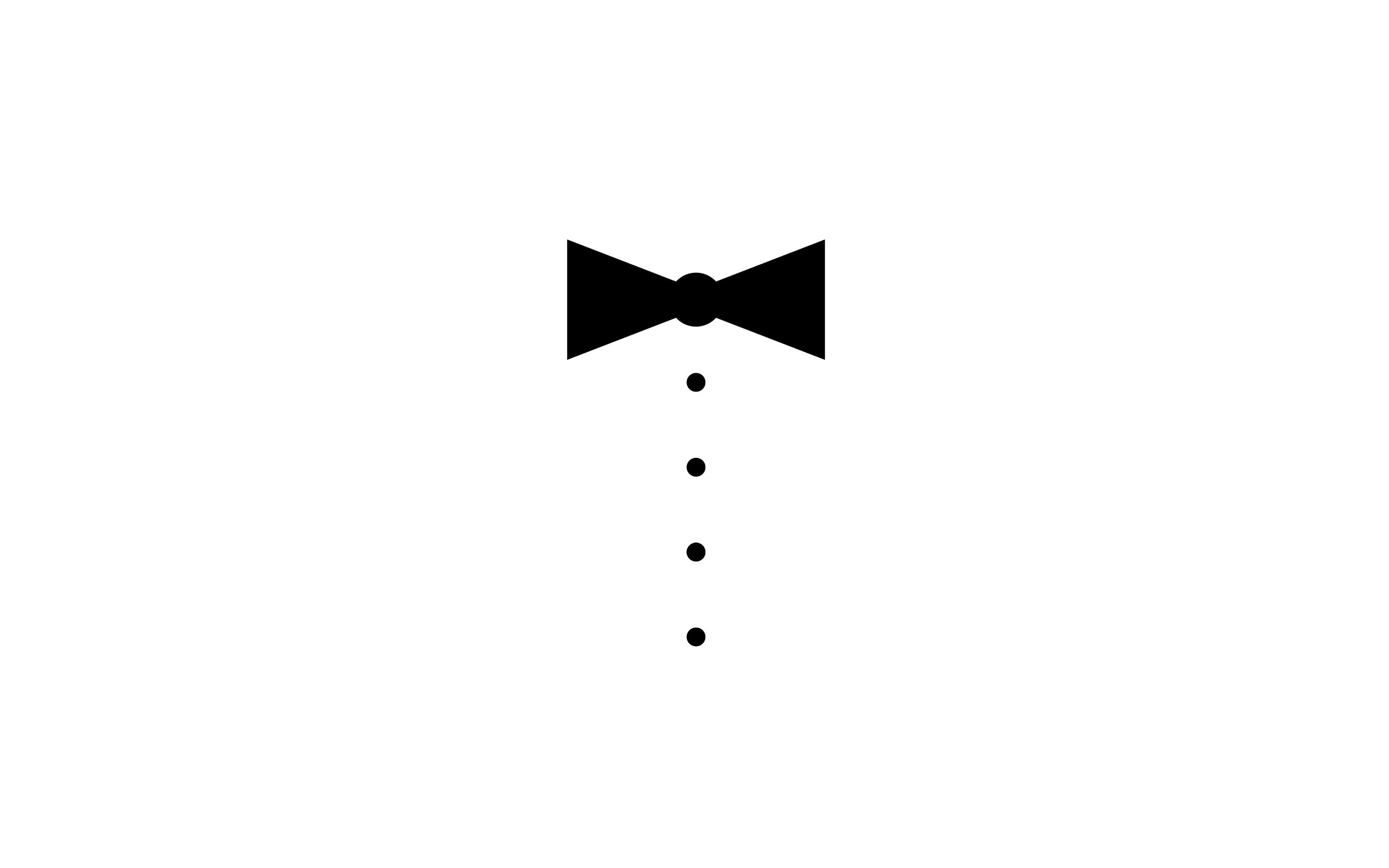 tuxedo bow tie icon
