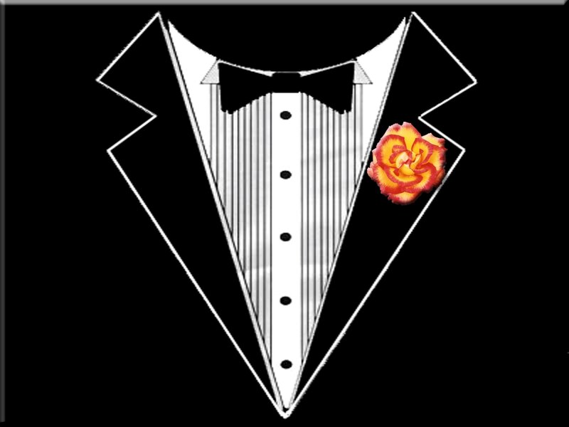 Tuxedo with Rose