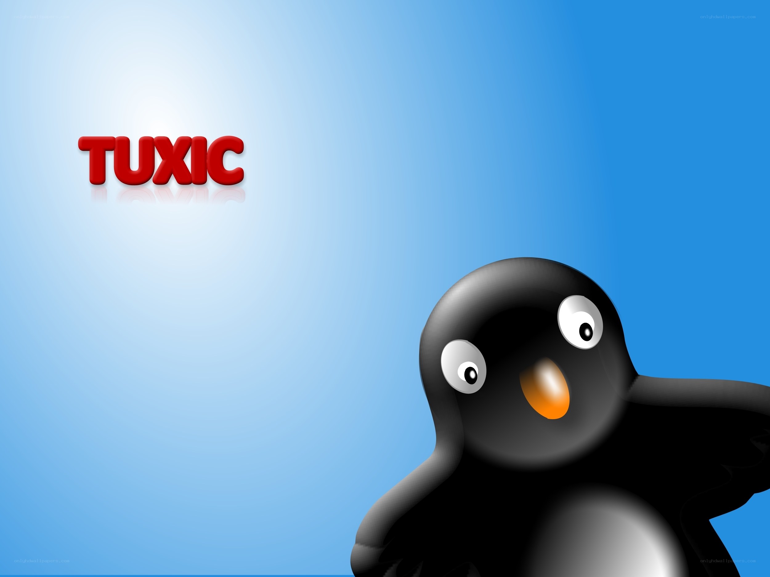 Tuxic penguin logo