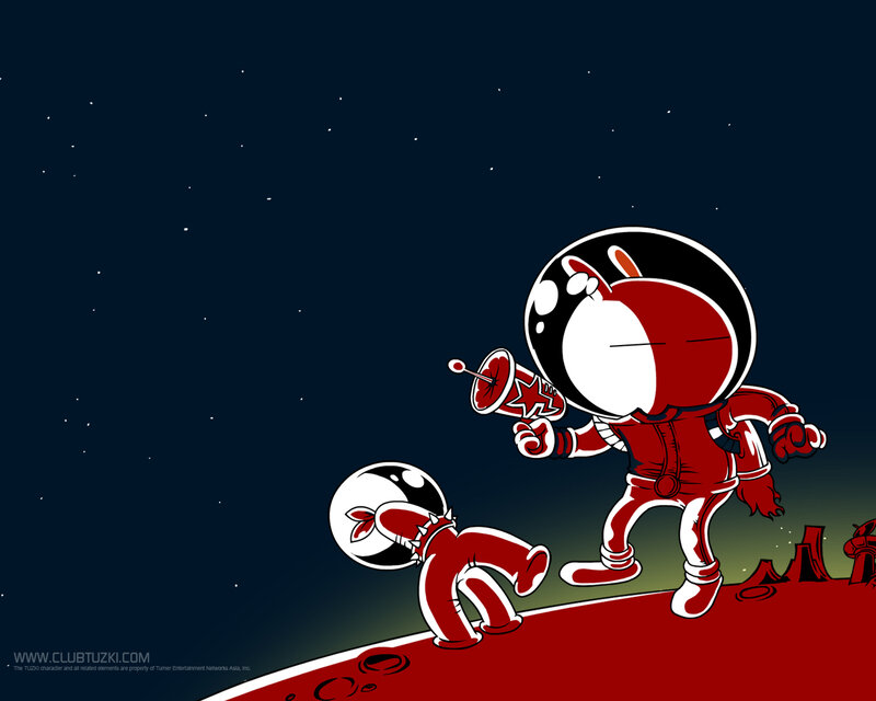 Tuzki in space