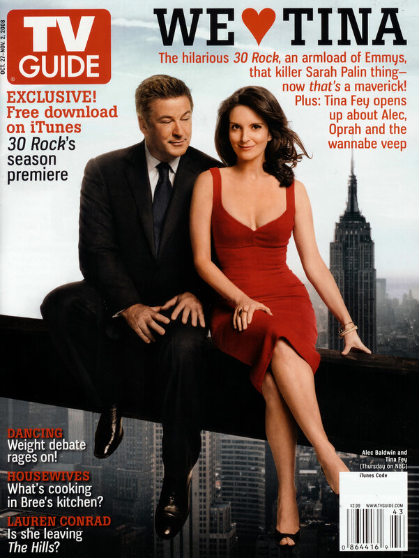 TV Guide cover featuring Alec Baldwin and Tina Fey
