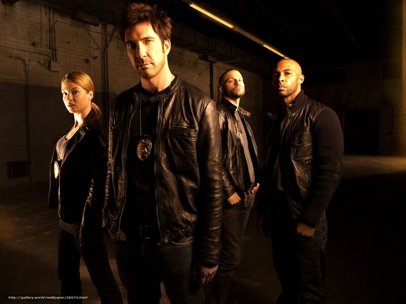 TV show cast in warehouse