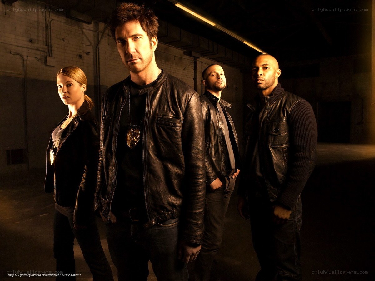 TV show cast in warehouse