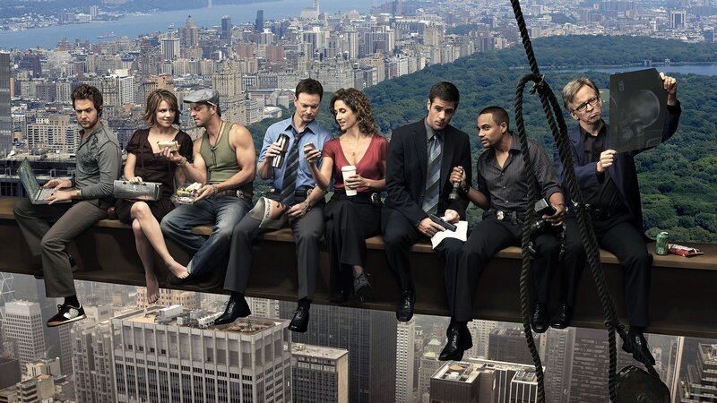 TV show cast on beam