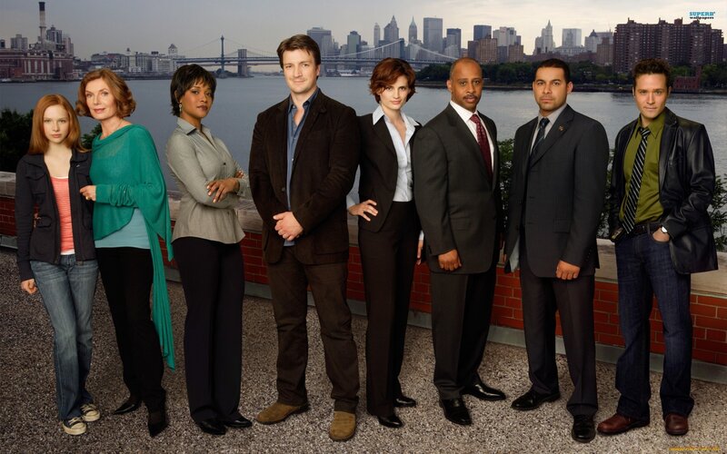 TV show cast on riverfront