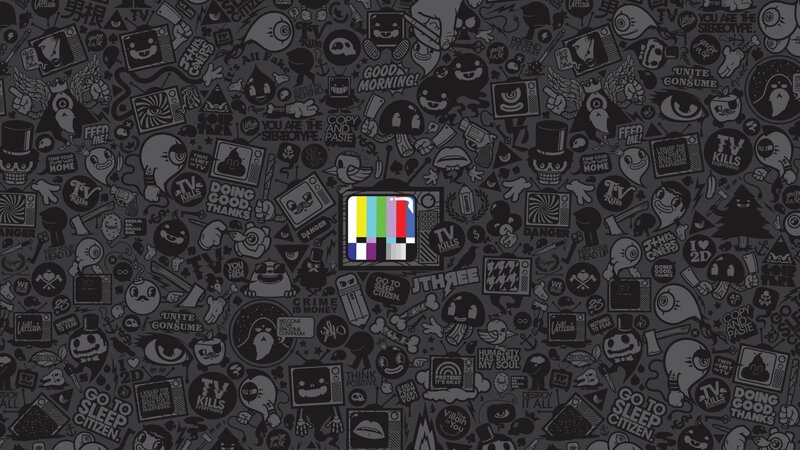 TV Test Pattern — Black