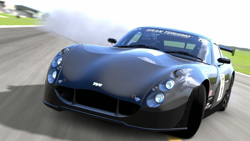 TVR race car on track