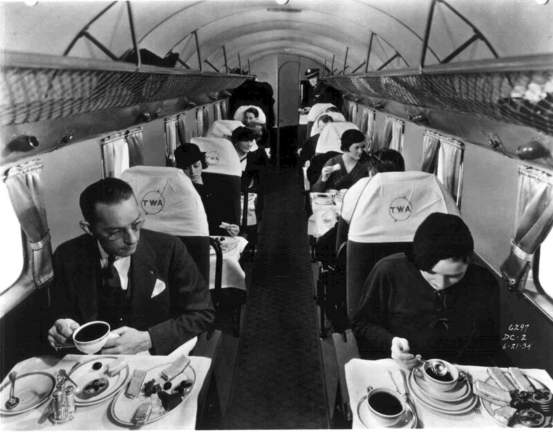 TWA Airplane Dining Car